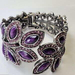 Purple Cuff Bracelet Purple Bangle